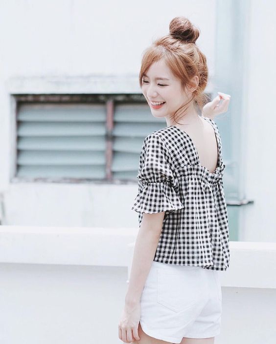 黑白穿搭　夏天